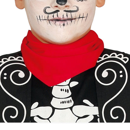 Costume di Halloween da cowboy scheletro bambino
