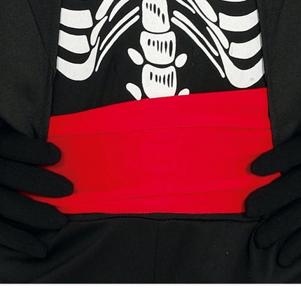 Costume di Halloween da cowboy scheletro bambino