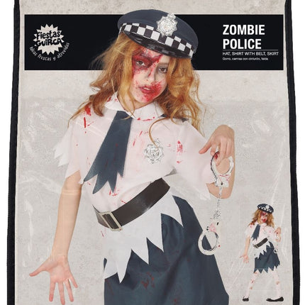 Costume da zombie della polizia per bambina