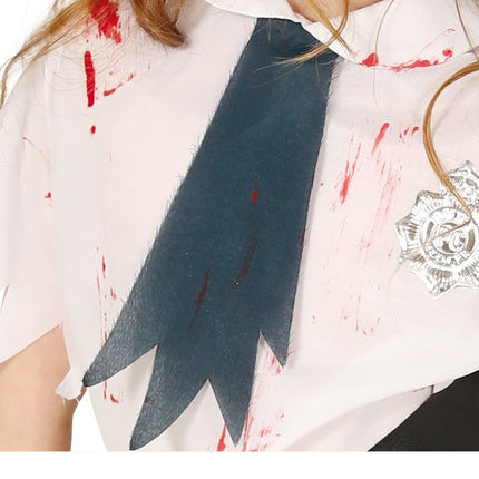 Costume da zombie della polizia per bambina