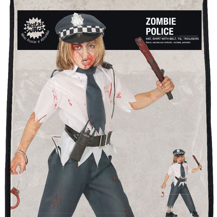 Costume da zombie della polizia per ragazzo