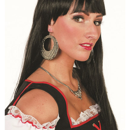 Parrucca nera lunga Bobline Deluxe