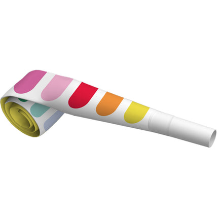 Linguette a rullo colorate 22 cm 6 pezzi