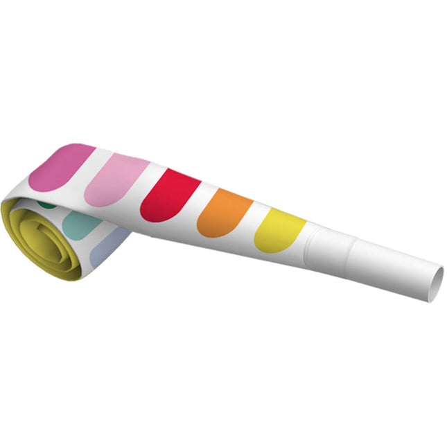 Linguette a rullo colorate 22 cm 6 pezzi