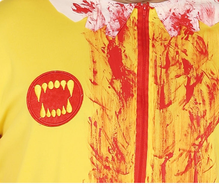 Costume di Halloween da clown zombie uomo L