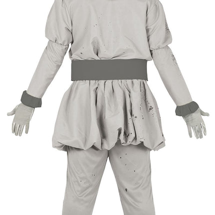 Costume da Clown Halloween Uomo Grigio