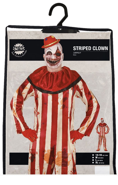 Costume di Halloween da clown assassino per uomo