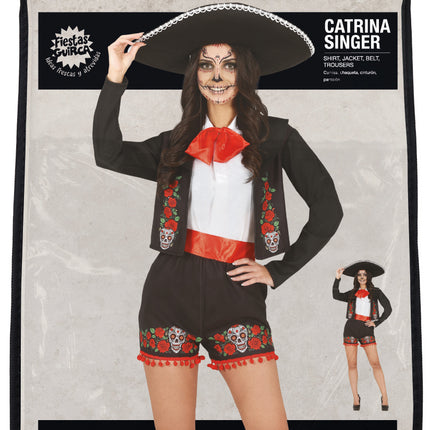 Costume Dia De Los Muertos Donna Cantante