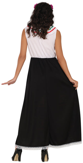 Vestito Dia De Los Muertos Donna Teschio
