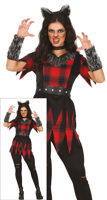 Costume di Halloween da donna lupo mannaro