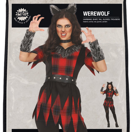 Costume di Halloween da donna lupo mannaro