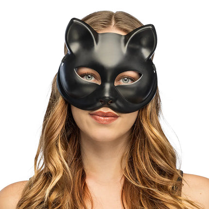 Semimaschera Kitty nera