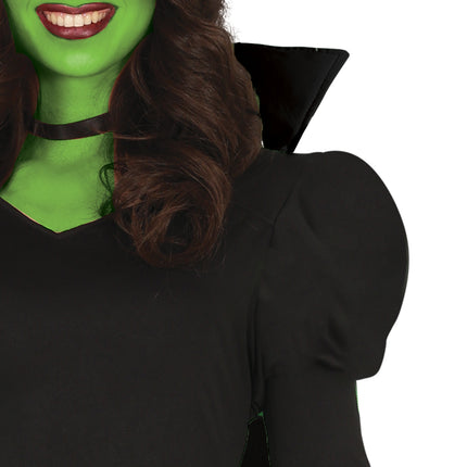 Abito Halloween Nero Donna Strega Lungo