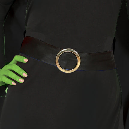 Abito Halloween Nero Donna Strega Lungo