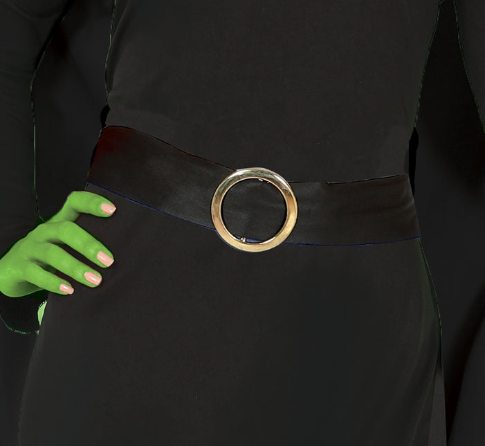Abito Halloween Nero Donna Strega Lungo