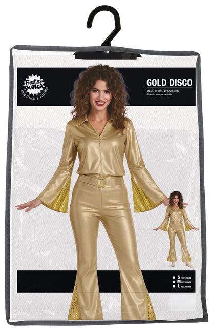 Tuta da discoteca Oro Donna 3 pezzi