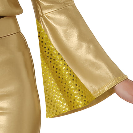 Tuta da discoteca Oro Donna 3 pezzi