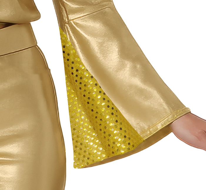 Tuta da discoteca Oro Donna 3 pezzi