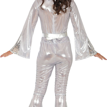 Tuta da discoteca Argento Donna 3 pezzi