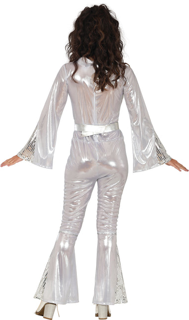 Tuta da discoteca Argento Donna 3 pezzi