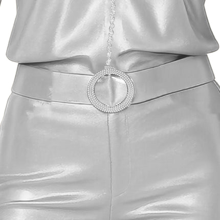 Tuta da discoteca Argento Donna 3 pezzi