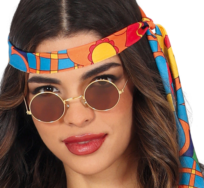 Costume floreale da donna Hippie 60S 3 pezzi