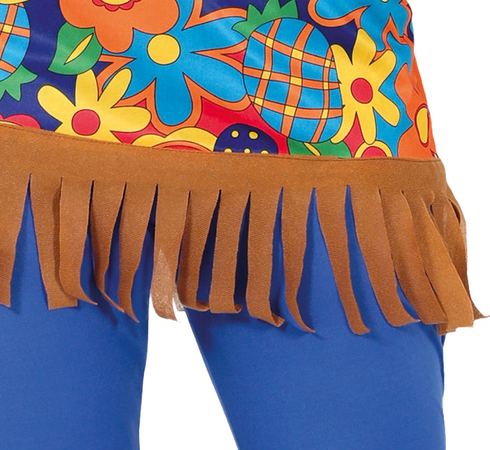 Costume floreale da donna Hippie 60S 3 pezzi