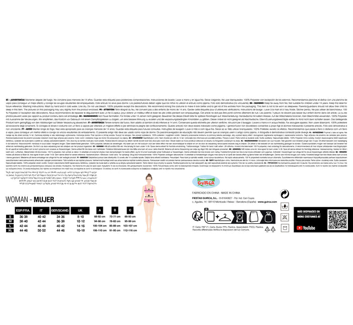 Costume floreale da donna Hippie 60S 3 pezzi