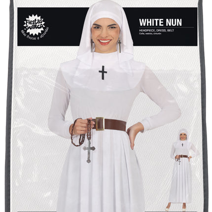 Costume da suora donna bianco