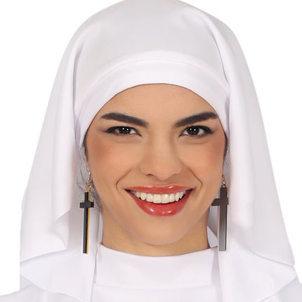 Costume da suora donna bianco