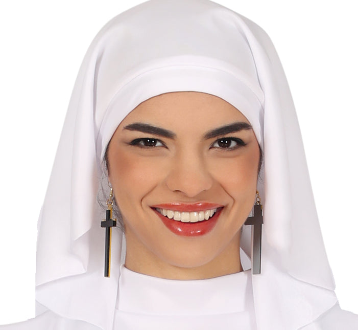 Costume da suora donna bianco