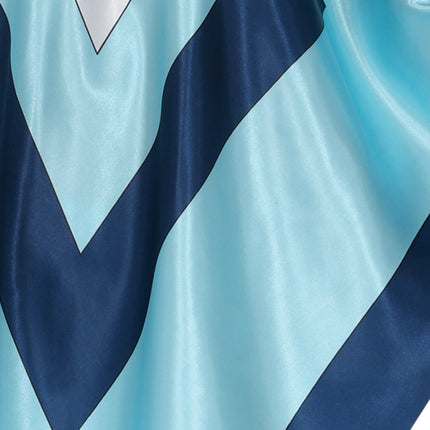 Disco 70S Poncho Blu Donna