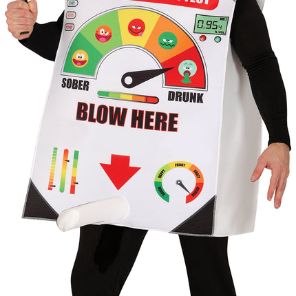 Tuta della polizia con etilometro