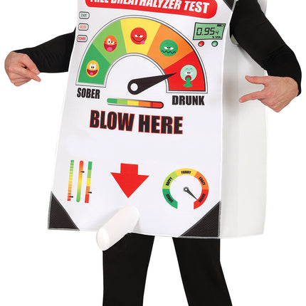 Tuta della polizia con etilometro