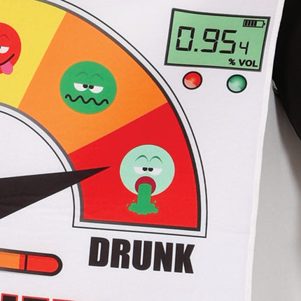 Tuta della polizia con etilometro