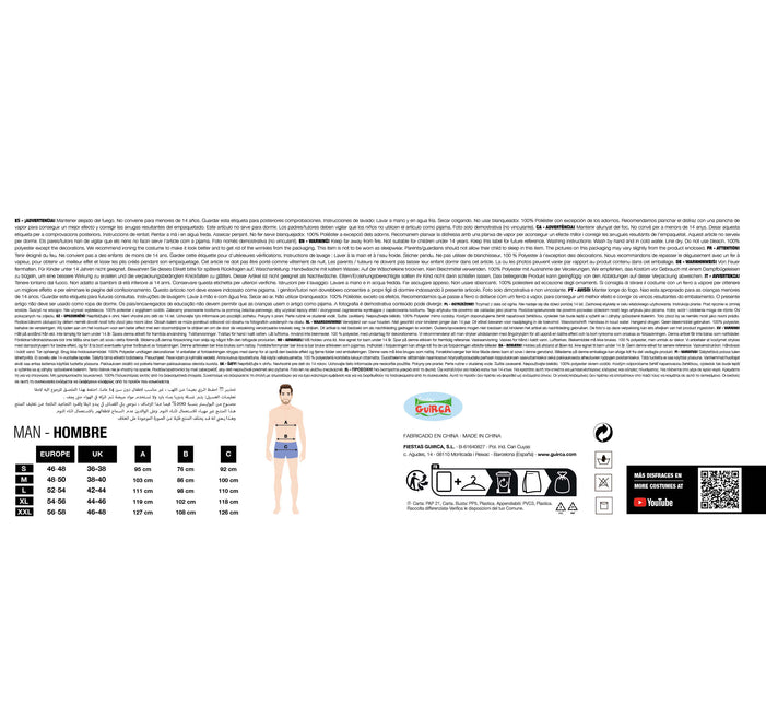 Abito da Cheerleader Uomo Bearleader