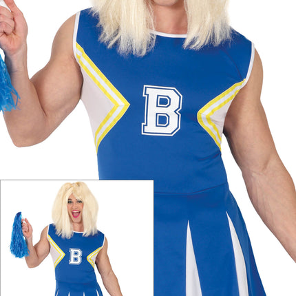 Tuta da Cheerleader Uomo Blu