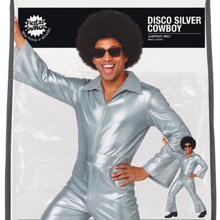 Tuta Disco Suit Argento Uomo