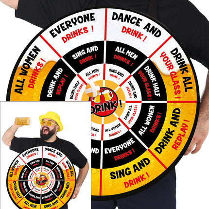 Costume da gioco da bere per uomo