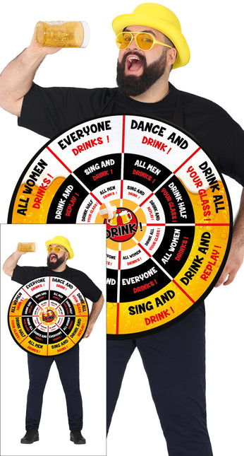 Costume da gioco da bere per uomo