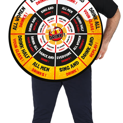 Costume da gioco da bere per uomo