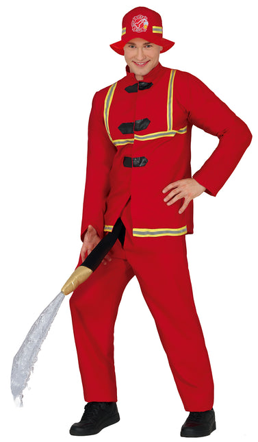 Costume da pompiere 4 pezzi