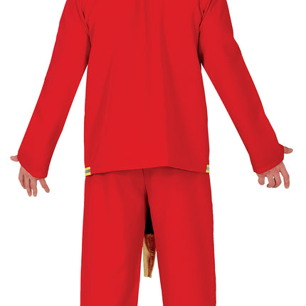 Costume da pompiere 4 pezzi