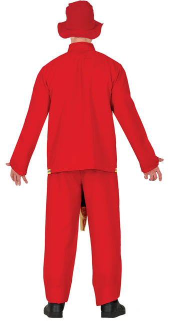 Costume da pompiere 4 pezzi