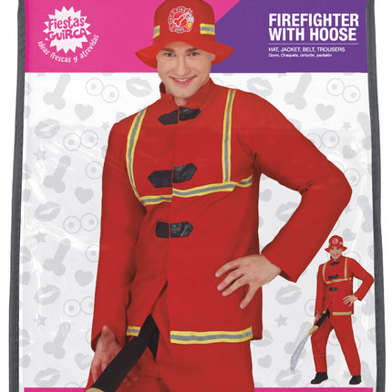 Costume da pompiere 4 pezzi