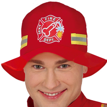 Costume da pompiere 4 pezzi