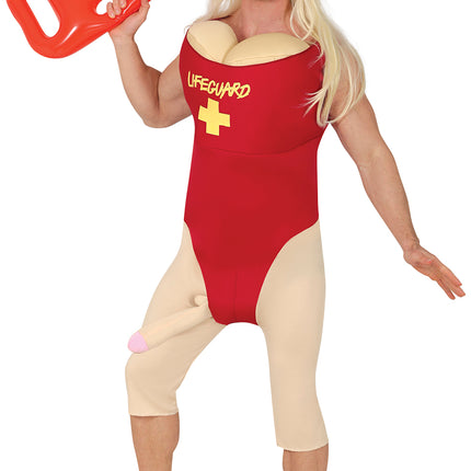 Costume da bagnino da uomo a sorpresa