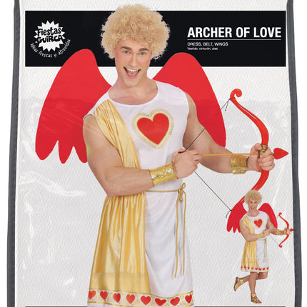 Costume divertente Arciere dell'amore da uomo