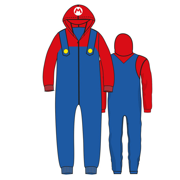 Super Mario Onesie Rosso Blu