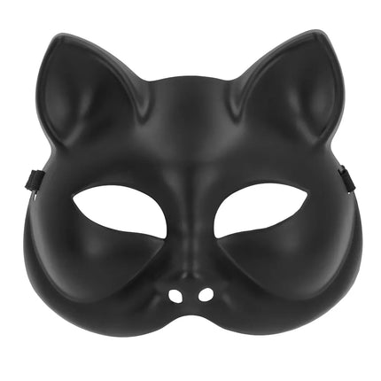 Semimaschera Kitty nera
